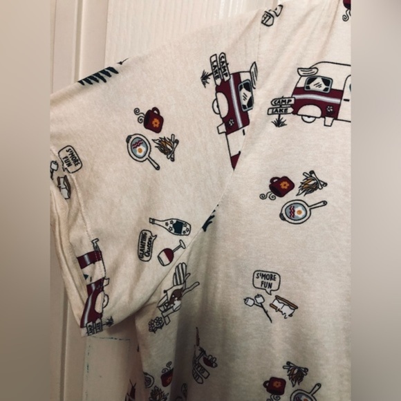 Glamping s'mores 2-piece Women’s plus size shirt & joggers pajama set size 3XL - Picture 7 of 14